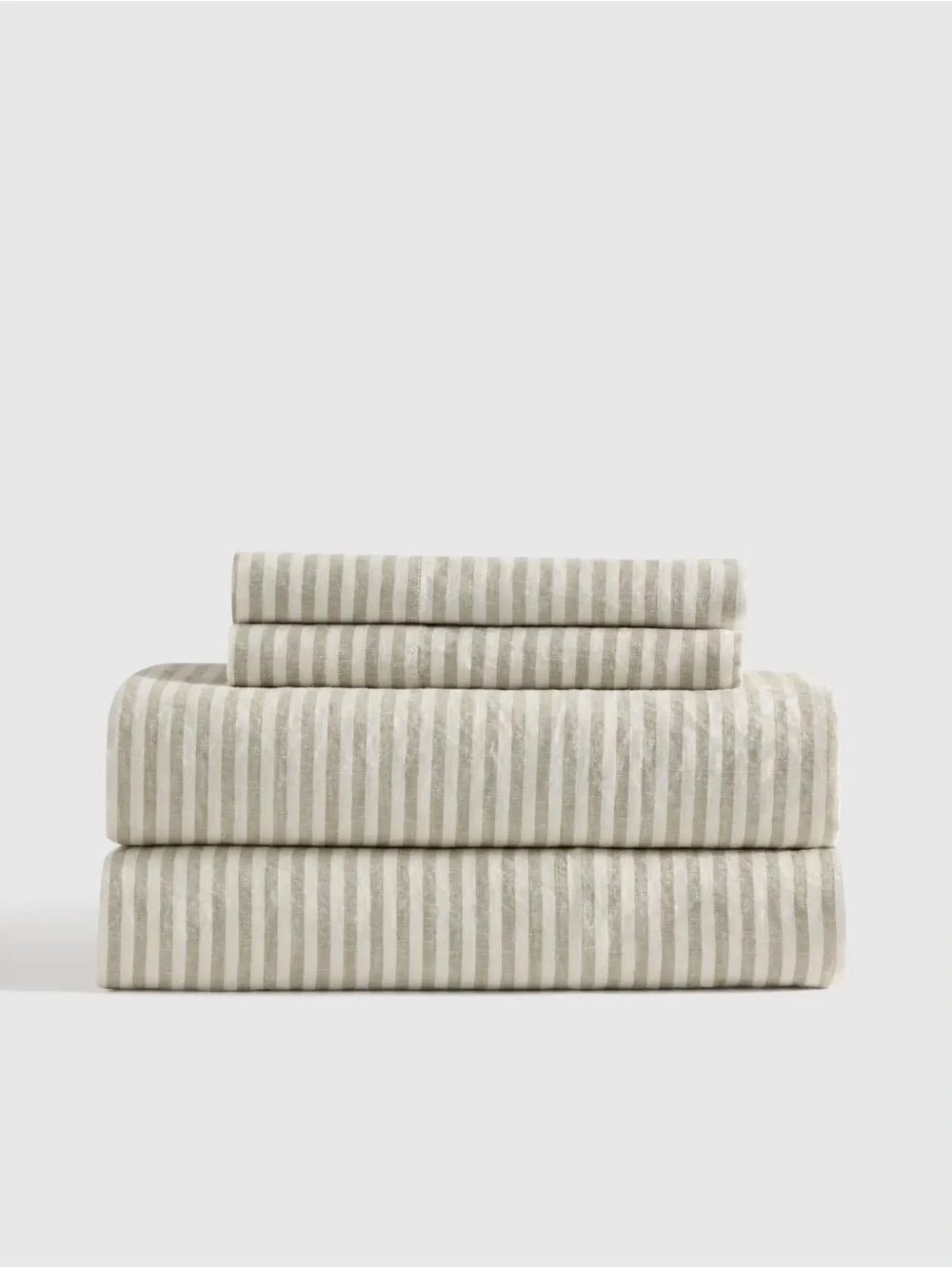 Quince Linen Willowleaf Stripe Queen Sheet Set